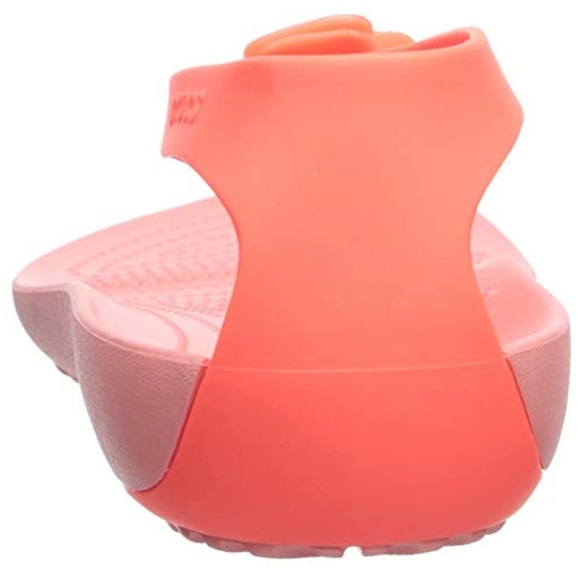 🌟Coral/Peach Flower Sandal Crocs🌟 - Picture 2 of 7
